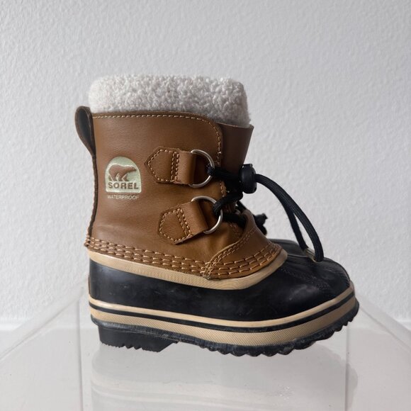 Sorel Kids Waterproof Snow Boots Black Size 9C | Winter Outdoor Classic - Picture 5 of 14